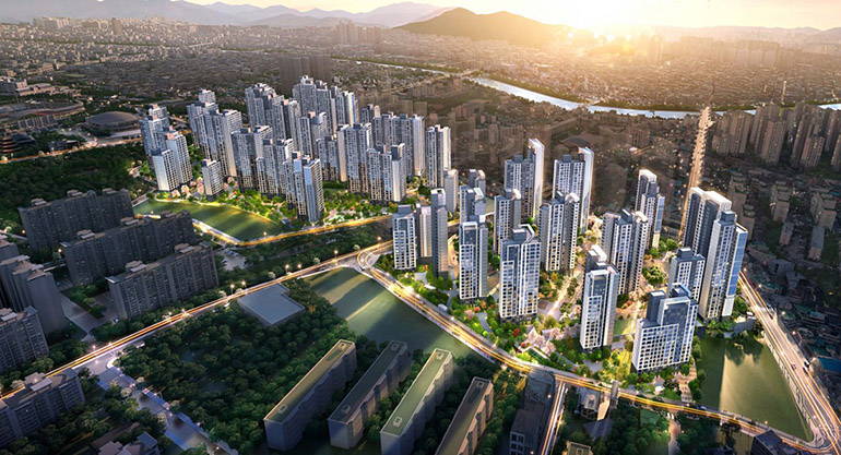 청주 사모2구역 조감도 